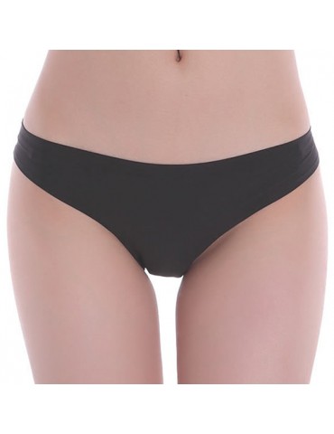 Seamless Ice Silk Mid Waist Sexy Thin Breathable Bikini Panties