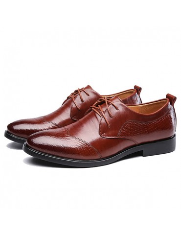 Men Cap Toe Dress Shoes