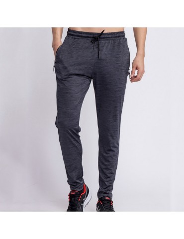 Mens Quick-dry Elastic Waist Drawstring Solid Color Casual Sweatpants Thin Sport Pants