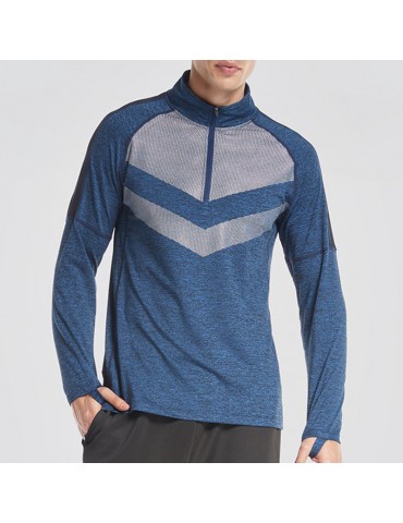 Mens Sports Running Training Quick-drying Breathable Elastic Winter Casual Sweatshirt