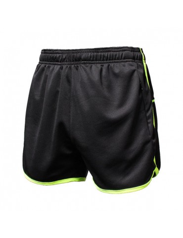 Mens Quick Dry Zipper Pocket Casual Running Shorts Fitness Gym Shorts