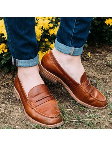 Casual Slip On Flats Loafers