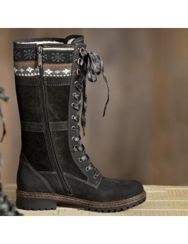 Warm Leather Suede Snow Winter Boots