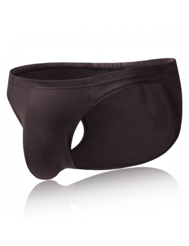 Sexy Smooth Synthetic Underwear Perform U Convex Pouch Briefs for Men