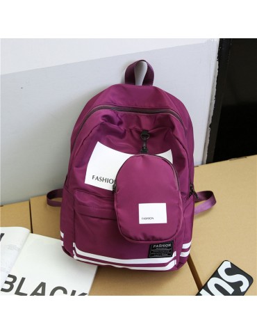 Women Men Casual Nylon Large Capacity Shoulder Bags Backpack