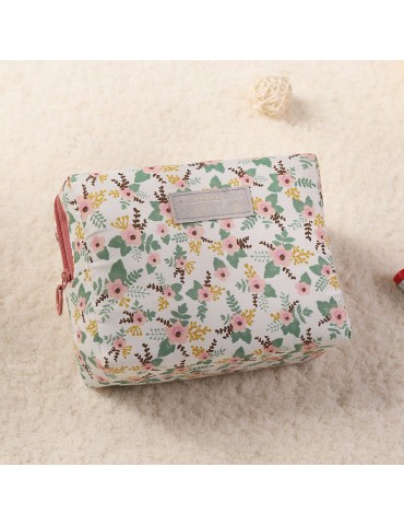 Print Cotton Small Cosmetic Bag Travel Storage Bag Makeup Bags