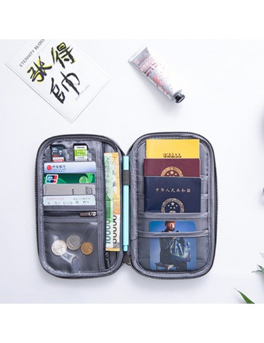 Women Multi-function Travel Zipper Card Holder Storage Bag