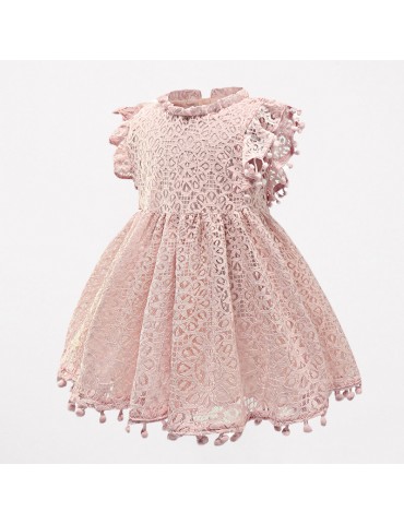 Lace Flower Girls Dresses Toddler Fancy Dress For 1Y-7Y