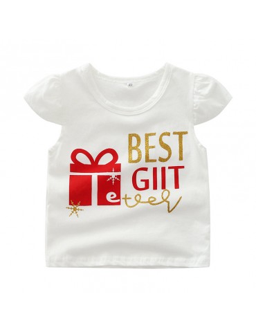 Best Gift Print Baby Short Sleeve Tops Pants Sets For 0-2Years