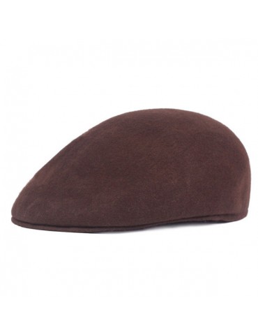 Mens Wool Gatsby Flat Beret Cap Adjustable Ivy Hat Golf Hunting Driving Forward Cabbie Hat