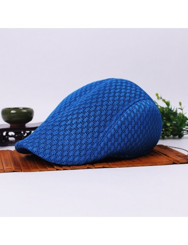 Men Women Mesh Beret Cap Outdoor Sports Golf Cabbie Peaked Hats