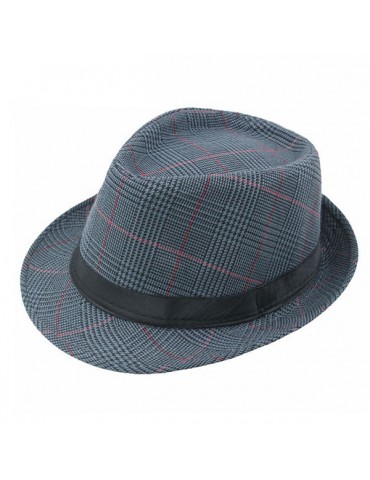 Mens Vintage British Style Gentleman Panama Fedora Hat Outdoor Sunshade Jazz Caps