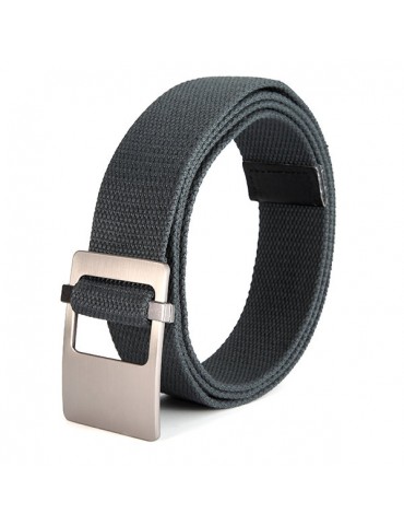 140CM Men Women Weaven Canvas Alloy Buckle Belt Military Waistband Casual Outdoor Sport Pants Strip