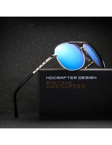 Men UV Protection Polarized Driving Goggle Eyeglasses Outdoor Alloy Sunglasses