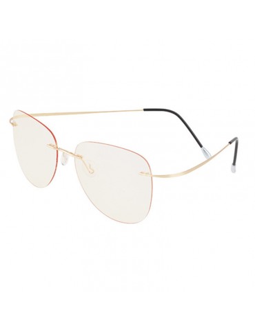 Unisex Vogue Vintage Flexible Anti-blue Light Radiation Protection Anti-fatigue Clear Lens Glasses