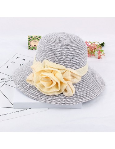 Women Ladies Wide Brim Floppy Beach Sun Straw Hat Casual Travel Sunshade Bohemia Bucket Hat