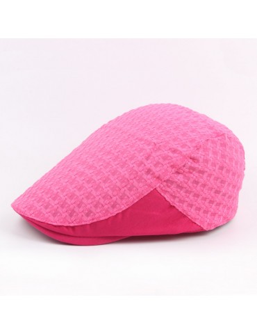 Women Mesh Breathable Cotton Beret Cap Simple Travel Leisure Sunscreen Hat