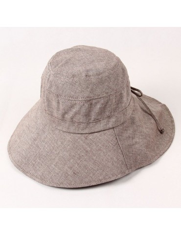 Women Summer Foldable Vogue Cotton Sun Hat Outdoor Casual Travel Beach Sea Cap