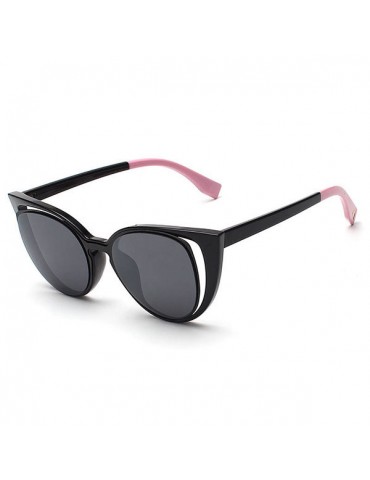 Women Elegant Cat Eye Sunglasses Retro Travel Casual Pierced UV400 Sun Glasses